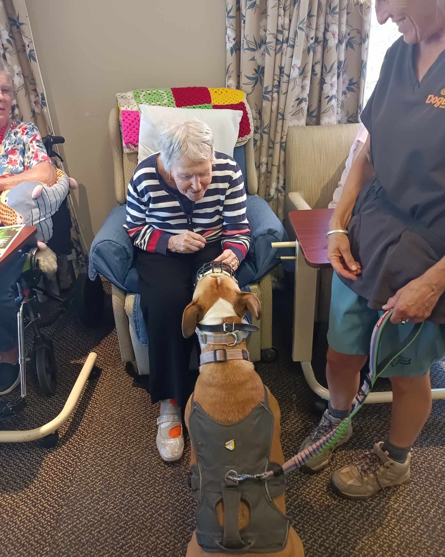 Elderly lady & latte